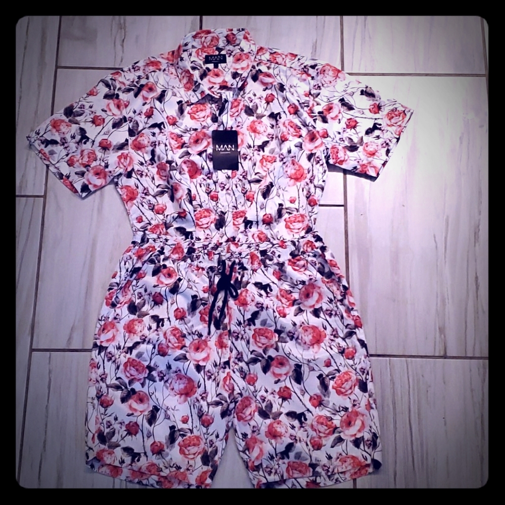 Rose Print Short & Shirt Set